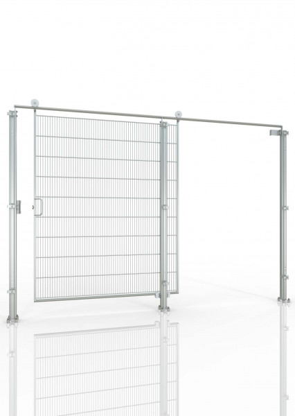 Porte coulissante en acier inoxydable pour la protection des machines DIN droite HYGIENEFENCE®3000X2000mm