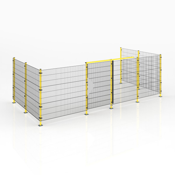 Protection des machines, système modulaire ECONFENCE® BASIC LINE 3000x6000 Porte coulissante